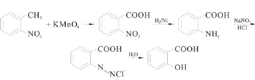 邻硝基甲苯法反应方程式